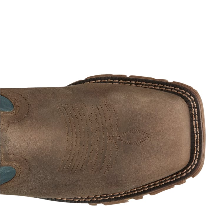 TONY LAMA Boots Tony Lama Men's Roustabout Tan Gaucho Steel Toe Waterproof Boot TW5008