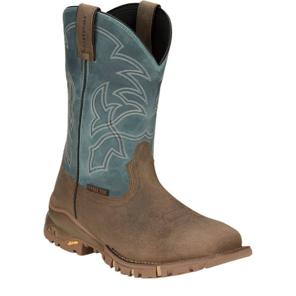 Tony Lama Men's Roustabout Tan Gaucho Steel Toe Waterproof Boot
