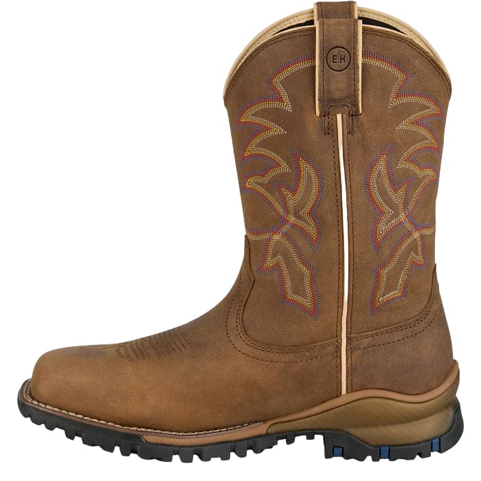 TONY LAMA Boots Tony Lama Men's Tan Roustabout Steel Toe Waterproof Work Boots TW5022