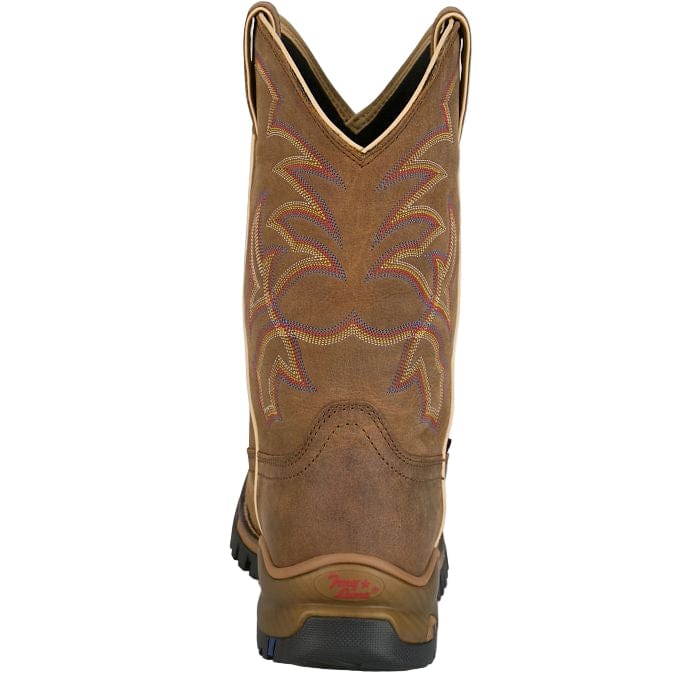 TONY LAMA Boots Tony Lama Men's Tan Roustabout Steel Toe Waterproof Work Boots TW5022