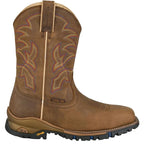 TONY LAMA Boots Tony Lama Men's Tan Roustabout Steel Toe Waterproof Work Boots TW5022