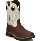 Tony Lama Boots Tony Lama Men's TLX Fireball Bark Brown Waterproof Composite Toe Western Work Boots TW3302