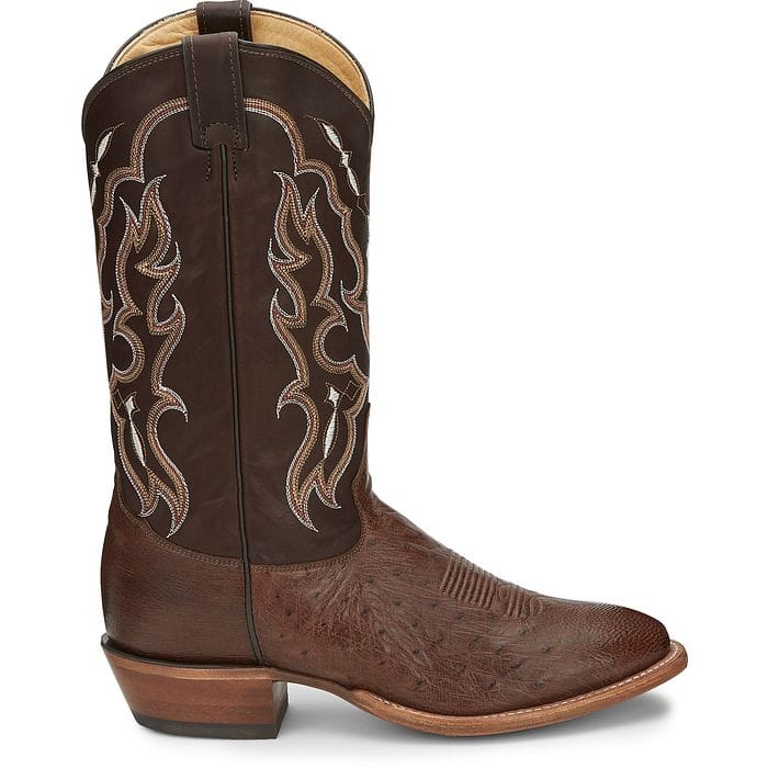 Tony Lama Men's Tobac Tiberius Smooth Ostrich Exotic Boots O6082
