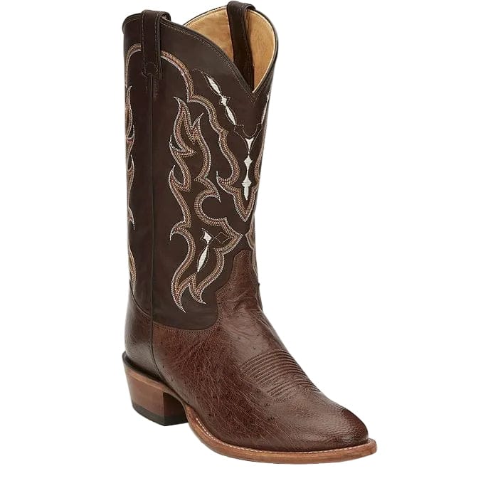 TONY LAMA Boots Tony Lama Men's Tobac Tiberius Smooth Ostrich Exotic Boots O6082