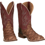 TONY LAMA Boots Tony Lama Men's Toffe Prescott Pirarucu Exotic Western Boots EP6097
