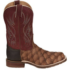 TONY LAMA Boots Tony Lama Men's Toffe Prescott Pirarucu Exotic Western Boots EP6097