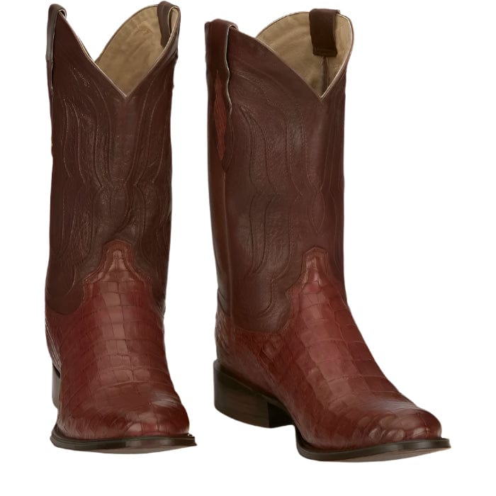 TONY LAMA Boots Tony Lama Men's Tremaine Cognac Caiman Boots DR5260