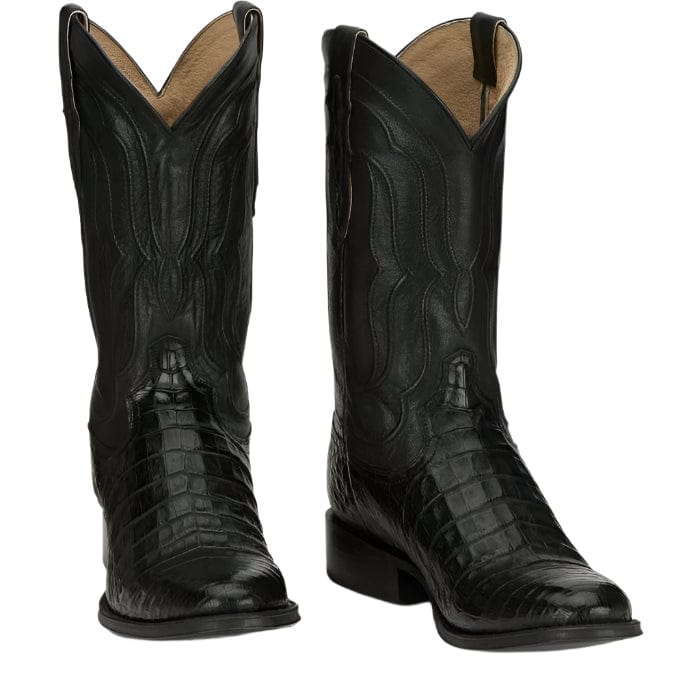 TONY LAMA Boots Tony Lama Men's Tremaine Ebony Caiman Boots DR5261