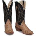 TONY LAMA Boots Tony Lama Men's Umber Brown Rylen II Full Quill Ostrich Exotic Boots SA8269