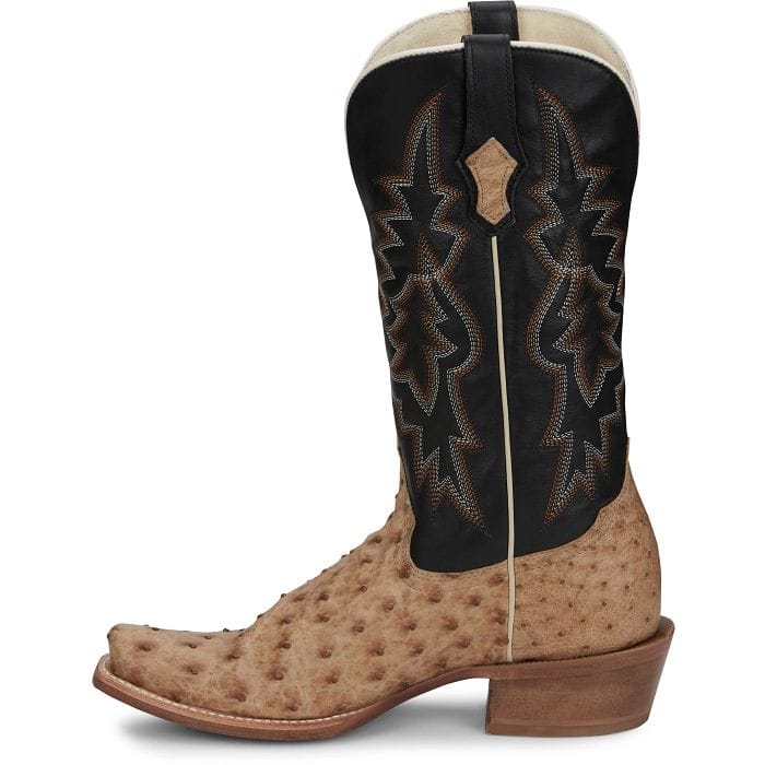 TONY LAMA Boots Tony Lama Men's Umber Brown Rylen II Full Quill Ostrich Exotic Boots SA8269
