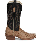 TONY LAMA Boots Tony Lama Men's Umber Brown Rylen II Full Quill Ostrich Exotic Boots SA8269