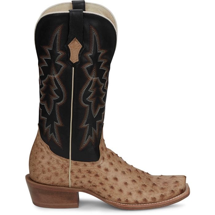 TONY LAMA Boots Tony Lama Men's Umber Brown Rylen II Full Quill Ostrich Exotic Boots SA8269