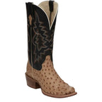 TONY LAMA Boots Tony Lama Men's Umber Brown Rylen II Full Quill Ostrich Exotic Boots SA8269