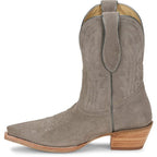 TONY LAMA Boots Tony Lama Women's Ash Grey Lea 9" Suede Western Booties DR3260