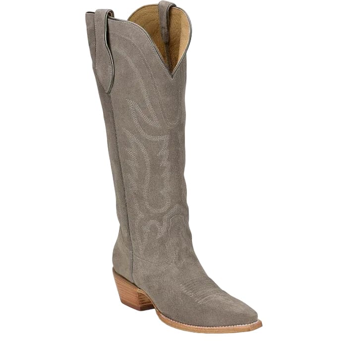 TONY LAMA Boots Tony Lama Women's Ash Grey Liz Suede Western Boots DR4260