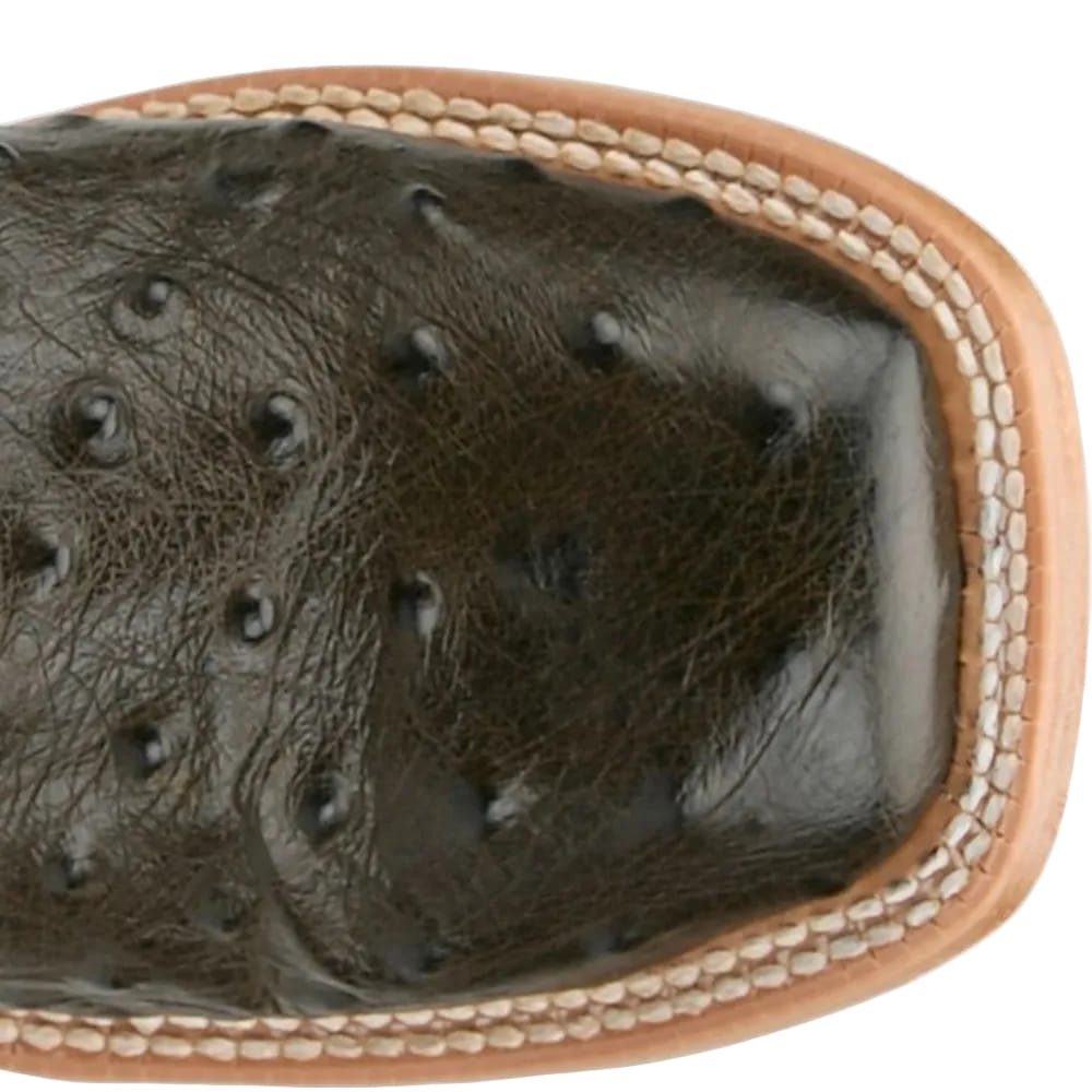 TONY LAMA Boots Tony Lama Women's Chocolate Cheyenne Ostrich Exotic Western Boots RN3643