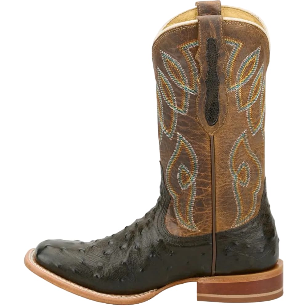 TONY LAMA Boots Tony Lama Women's Chocolate Cheyenne Ostrich Exotic Western Boots RN3643
