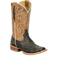 TONY LAMA Boots Tony Lama Women's Chocolate Cheyenne Ostrich Exotic Western Boots RN3643