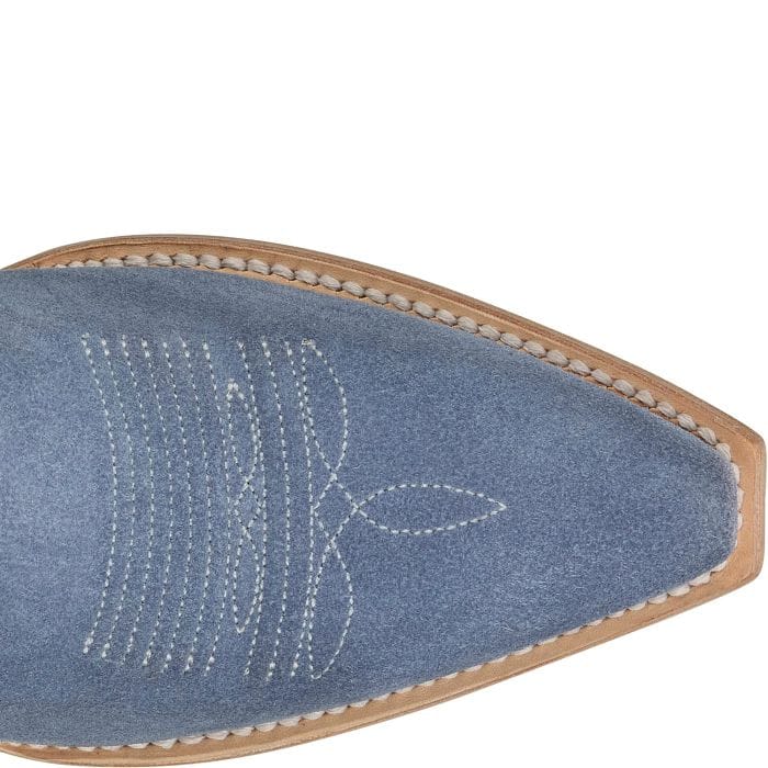 TONY LAMA Boots Tony Lama Women's Cornflower Blue Lea 9" Suede Western Booties DR3261