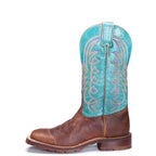 TONY LAMA Boots Tony Lama Women's Jemma Blonde/Tan and Turquoise Western Boots XT5151L