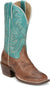 Tony Lama Boots Tony Lama Women's Rowena Caramel Square Toe Western Cowgirl Boots SA2101