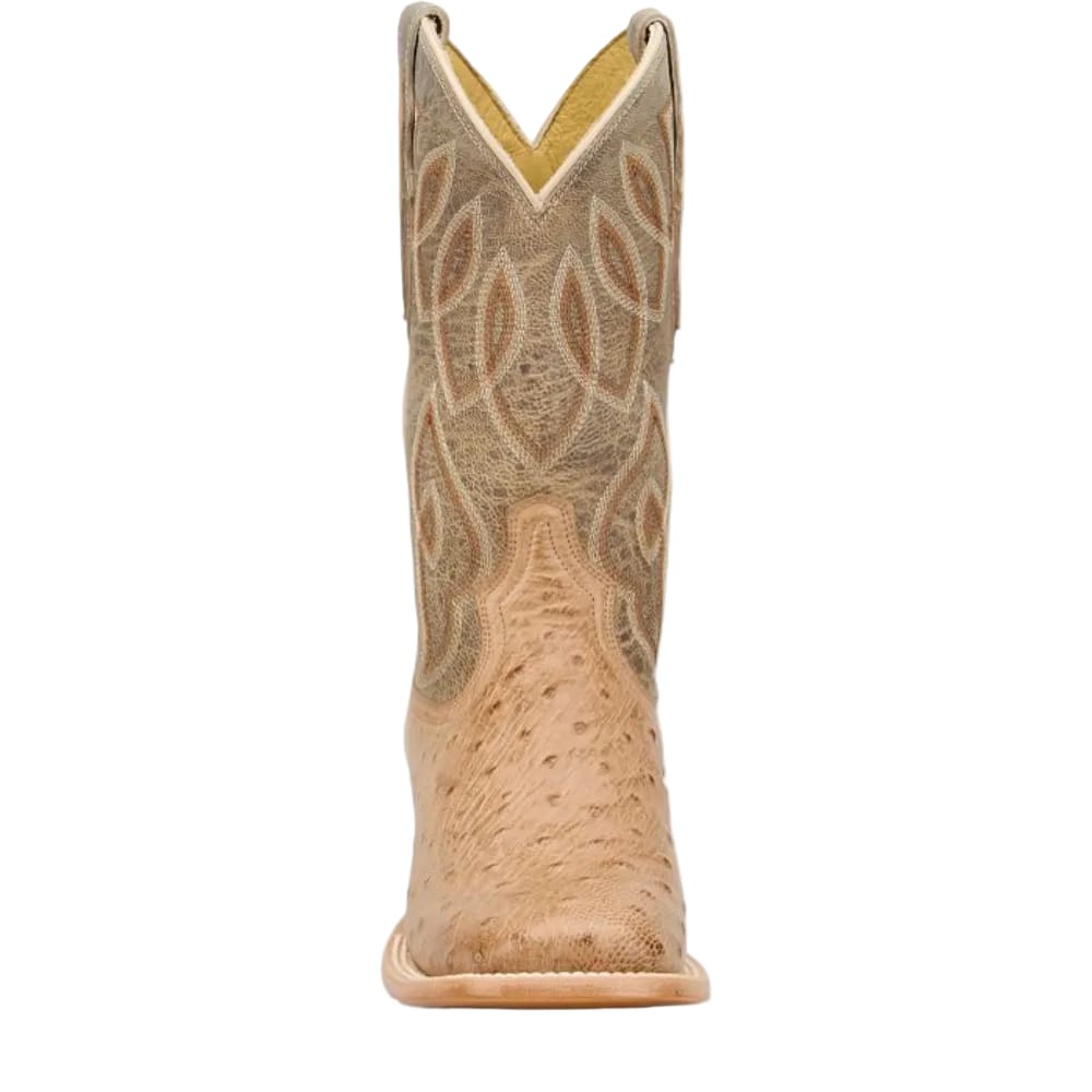 TONY LAMA Boots Tony Lama Women's Tan Cheyenne Smooth Ostrich Exotic Western Boots RN3642