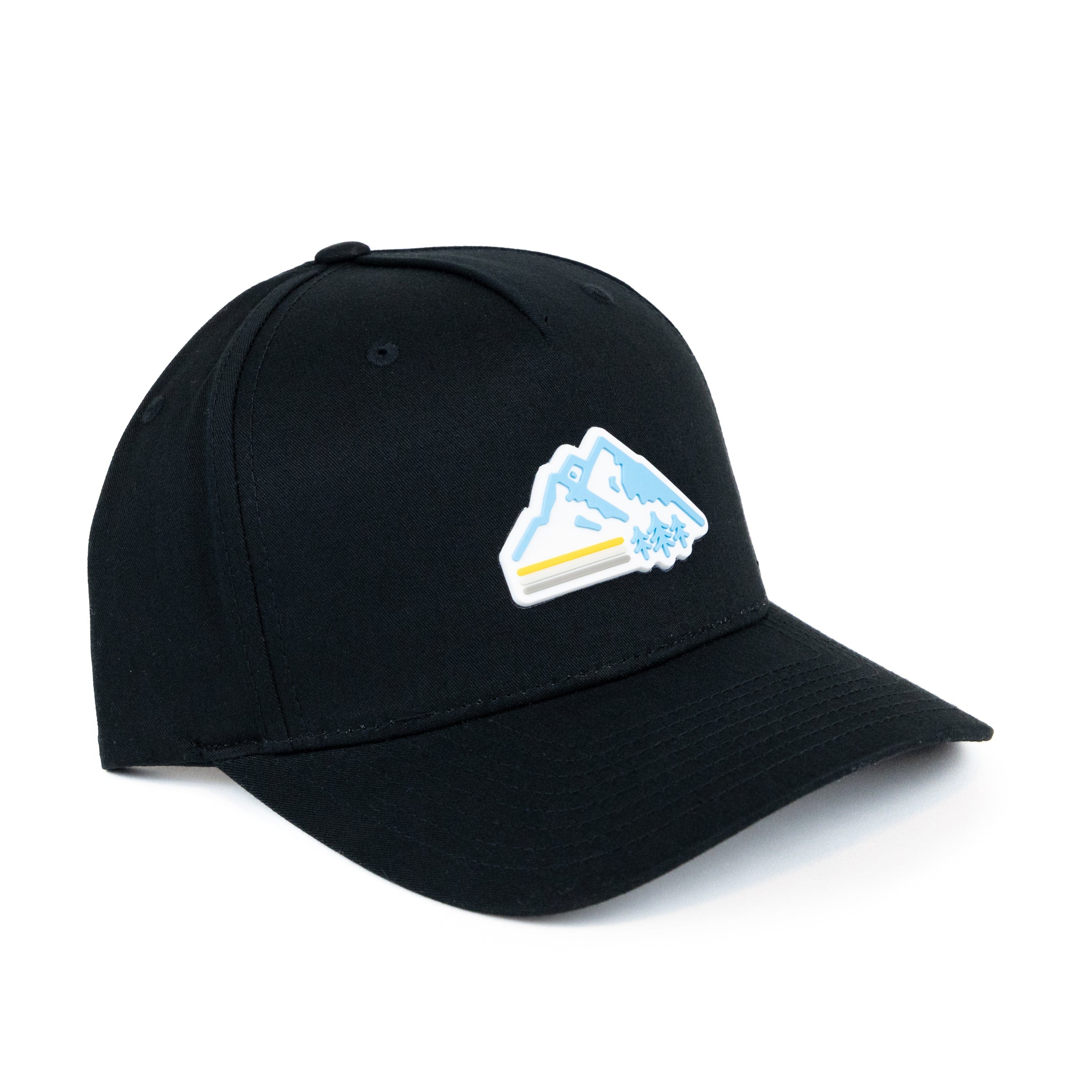 TriPine Baseball Hat Black Retro Mountain Baseball Hat