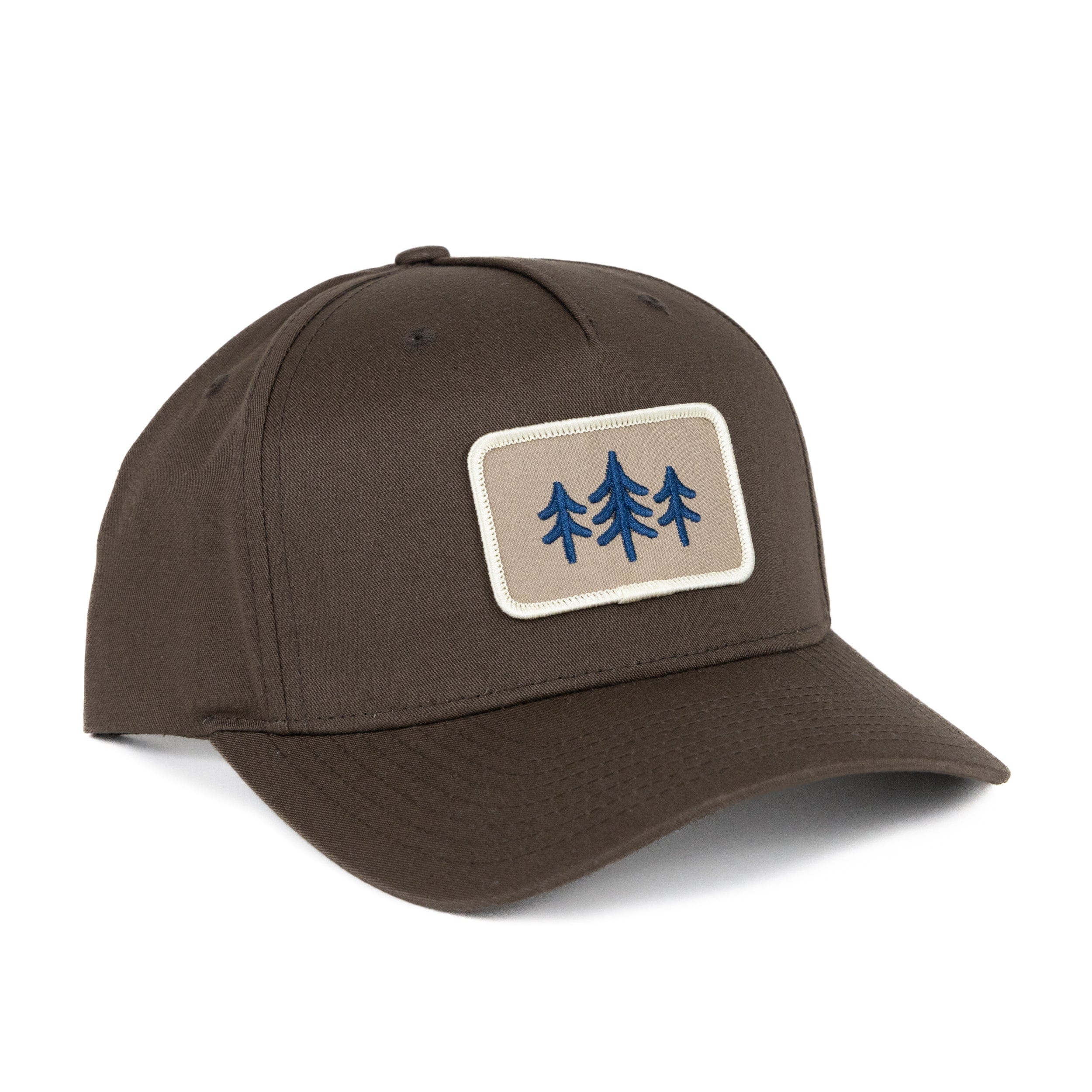 TriPine Baseball Hat Brown TriPine Patch Baseball Hat