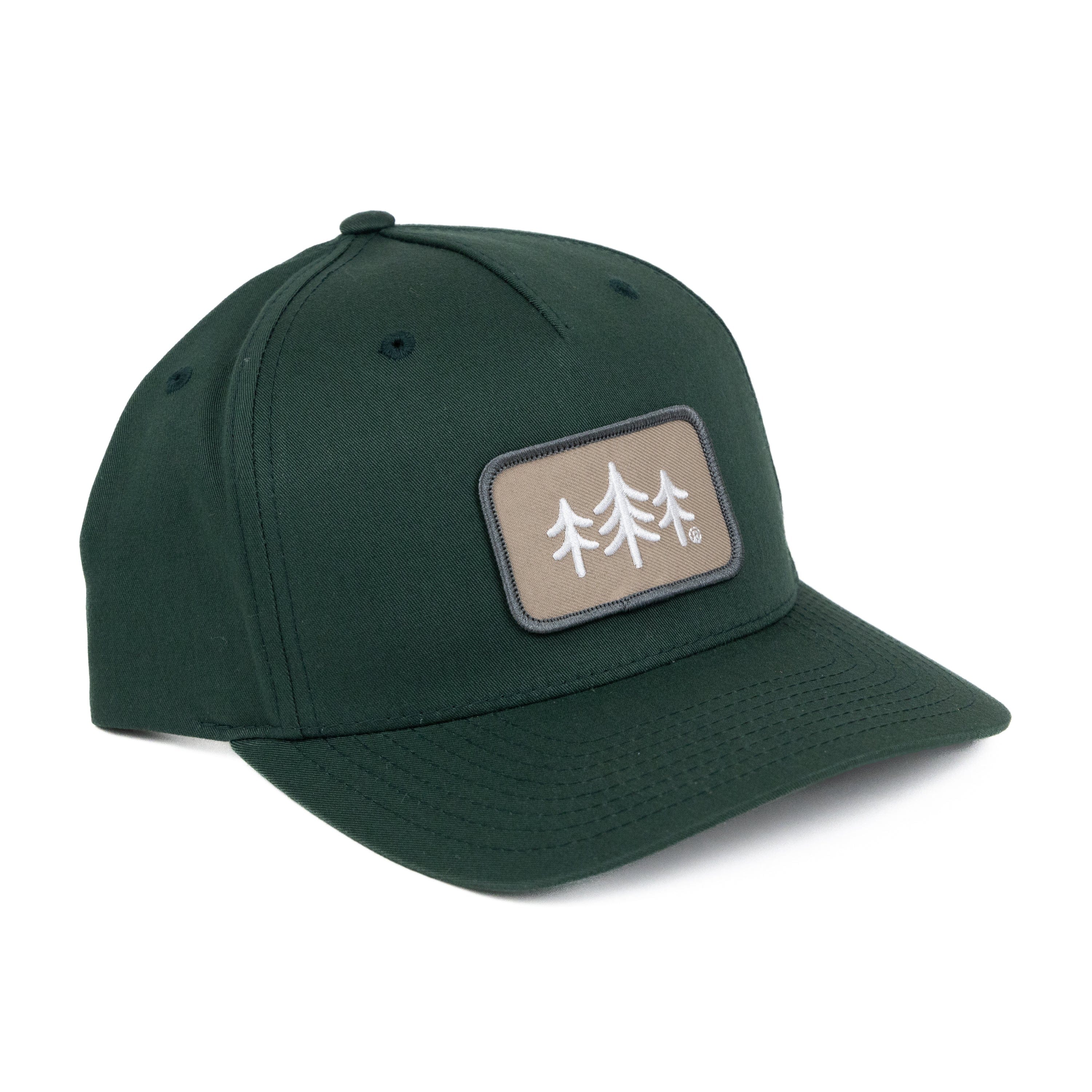 TriPine Baseball Hat Deep Spruce TriPine Patch Baseball Hat