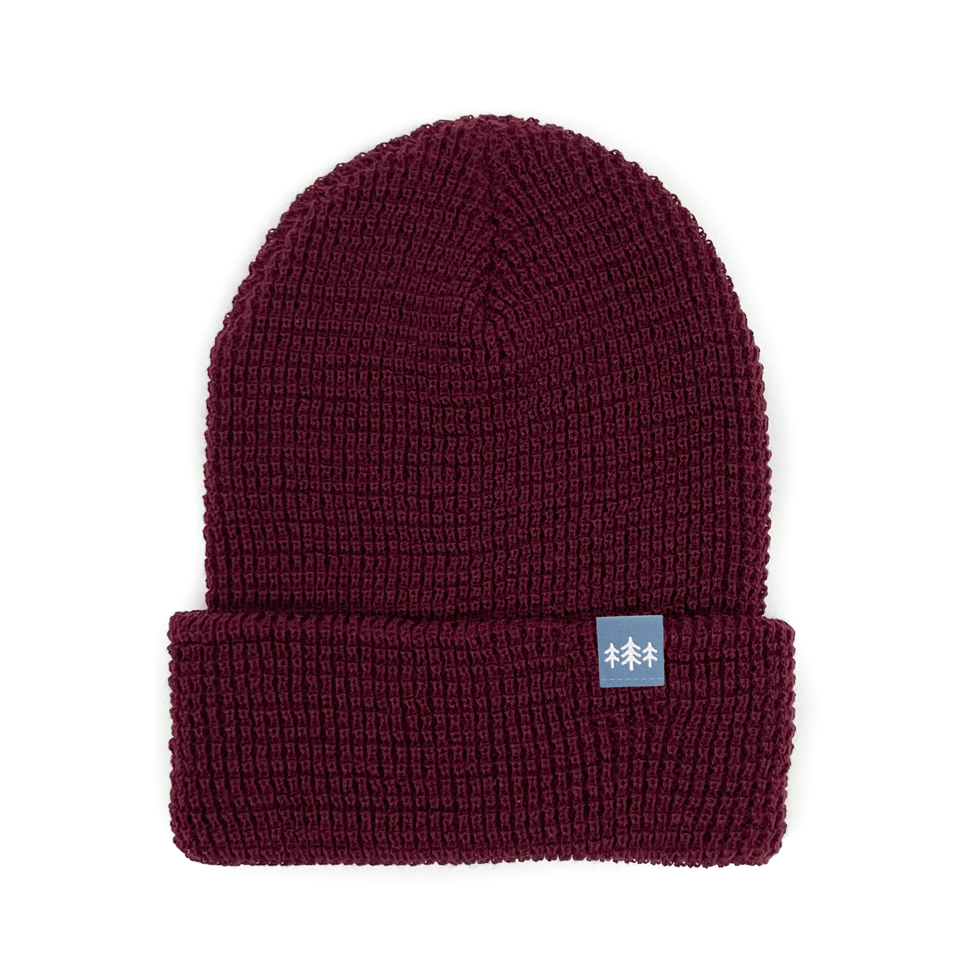 TriPine Beanie Burgundy TriPine Waffle Knit Beanie