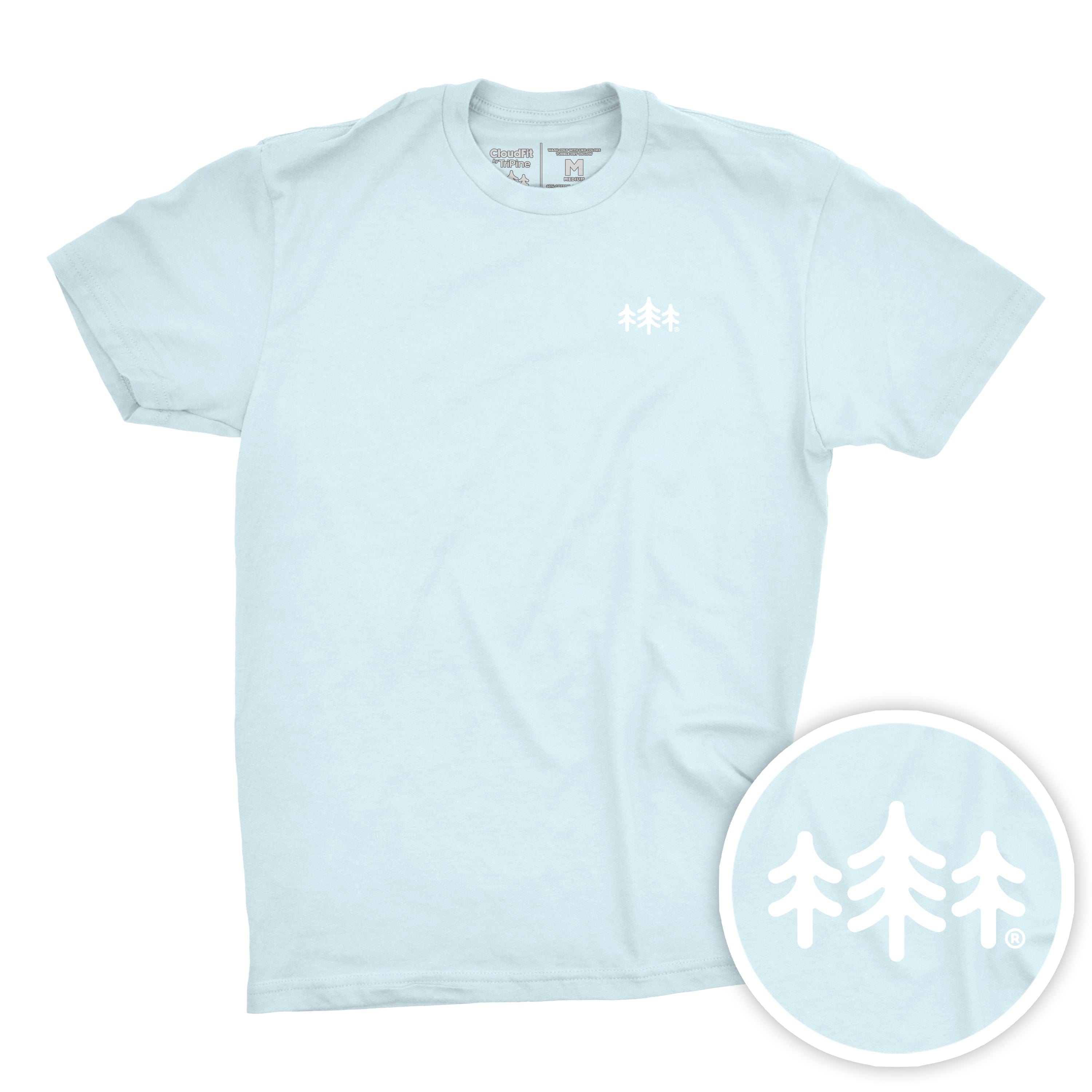 TriPine Short Sleeve Tee Ice Blue / Small TriPine CloudFit Tee