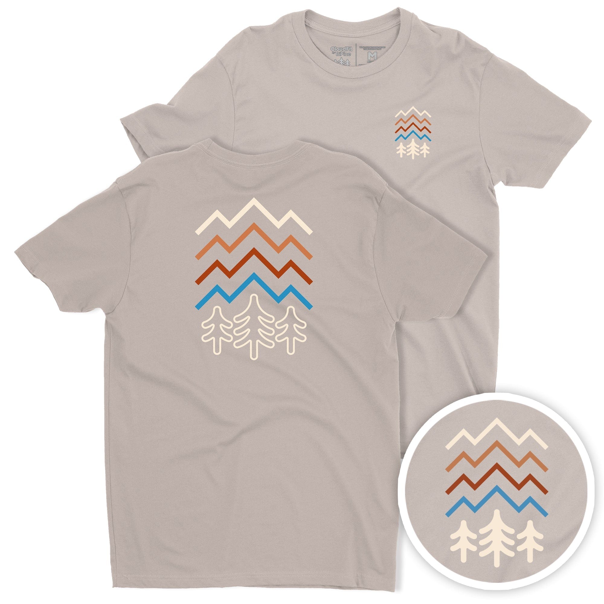 TriPine Short Sleeve Tee Light Gray / Small Easy Peaks CloudFit Tee