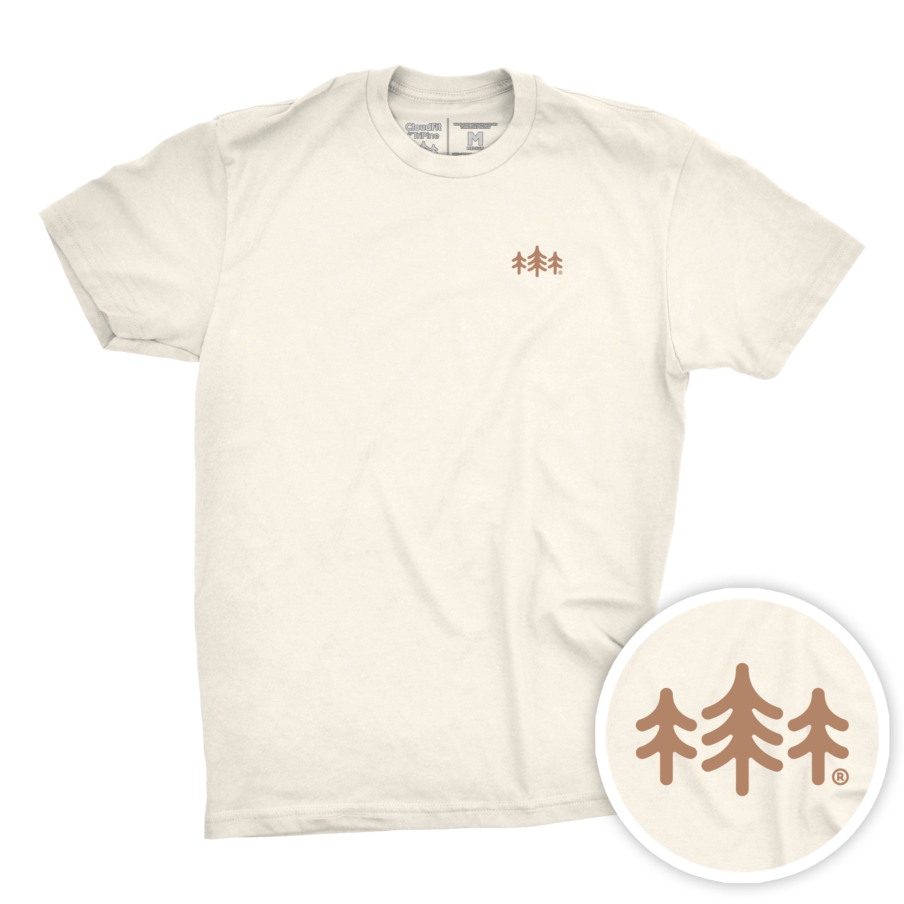 TriPine Short Sleeve Tee Natural / Small TriPine CloudFit Tee