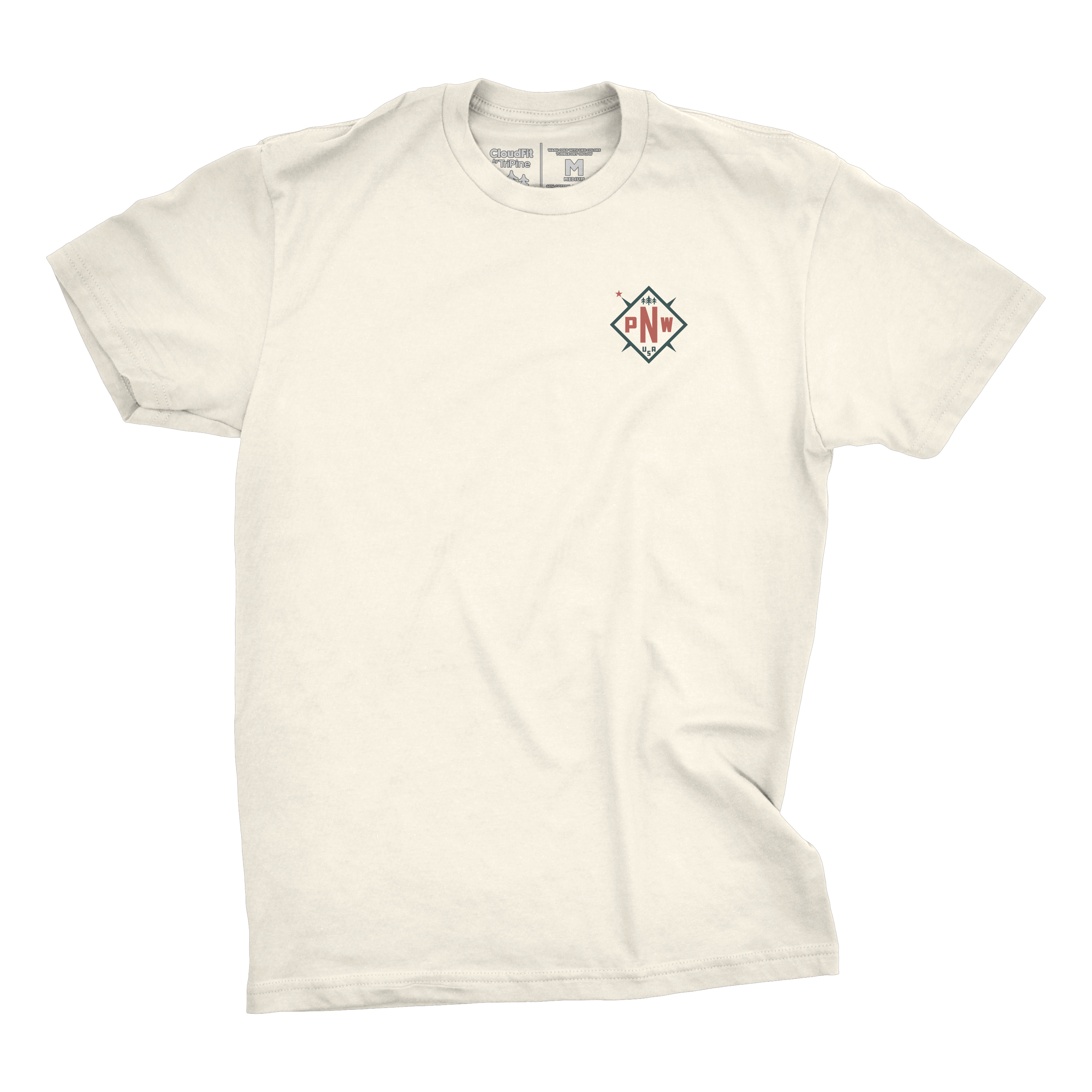 TriPine Short Sleeve Tee Pacific Northwest CloudFit Tee