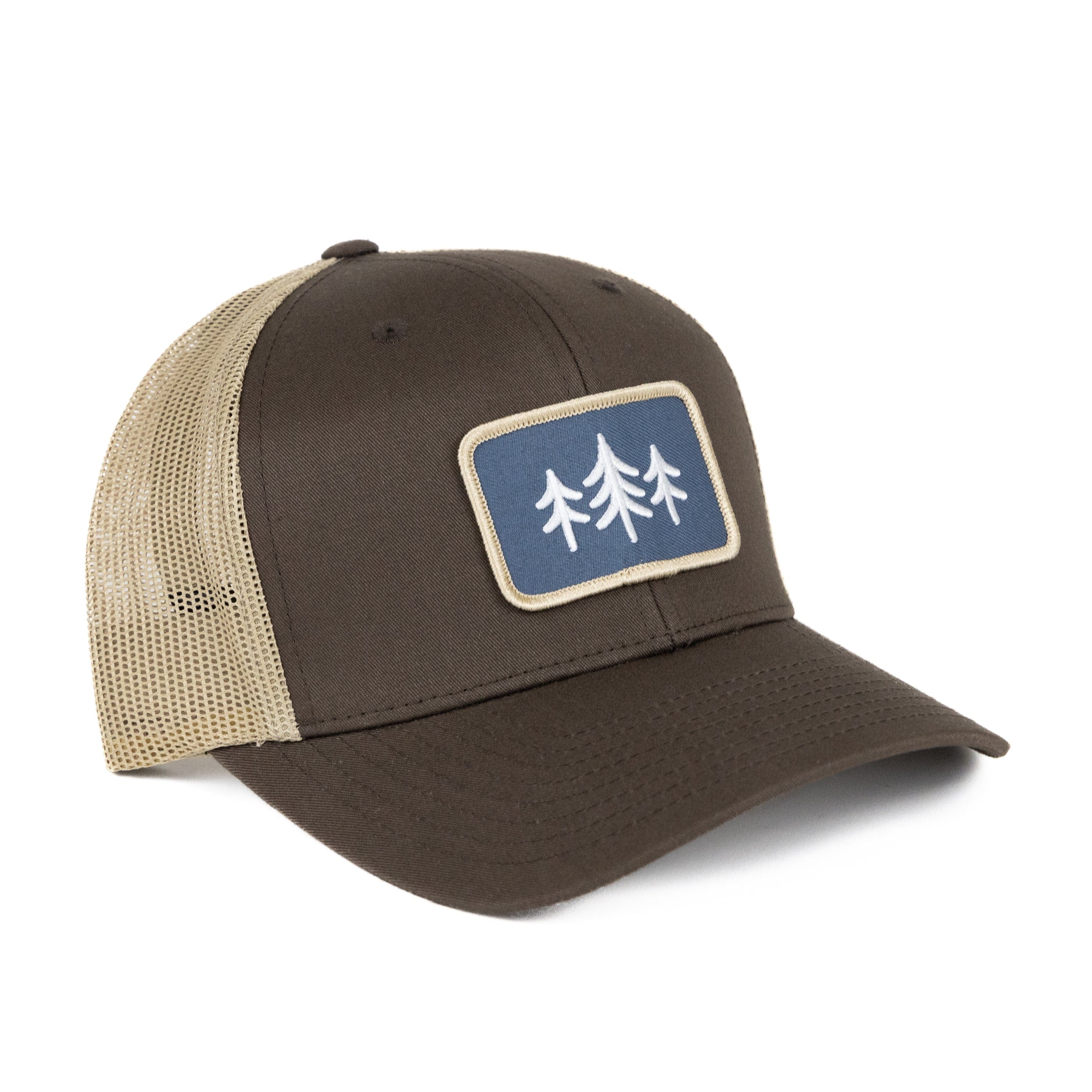 TriPine Trucker Hat Brown/ Tan TriPine Patch Trucker Hat