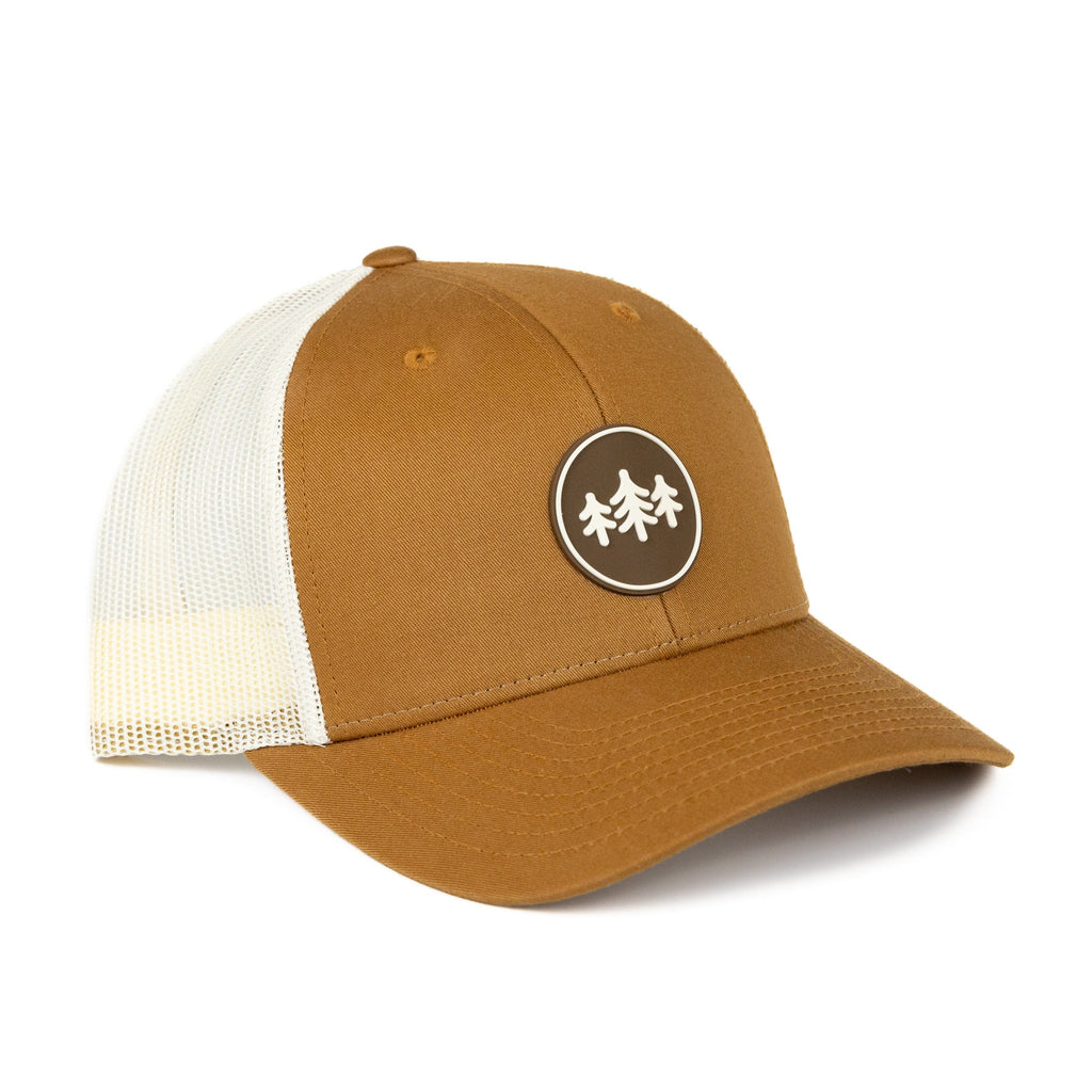TriPine Trucker Hat Caramel/ Birch Coin Patch LowPro Trucker Hat