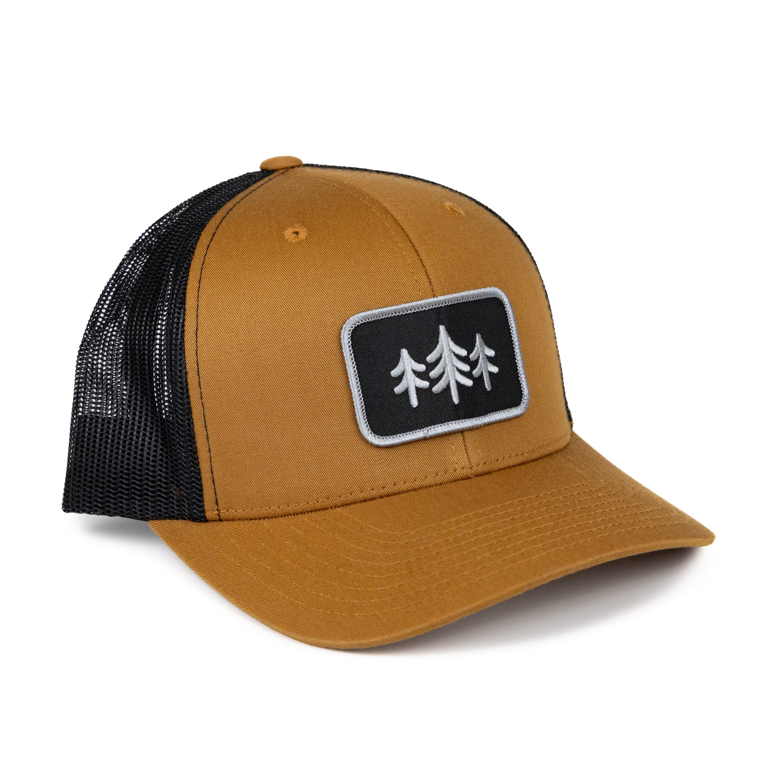 TriPine Trucker Hat Caramel/ Black TriPine Patch Trucker Hat