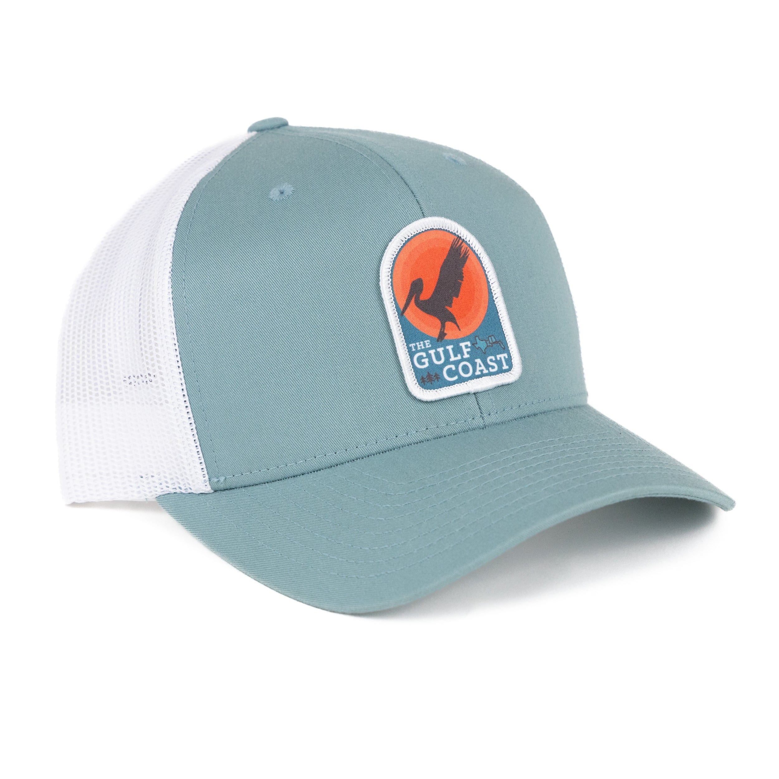 TriPine Trucker Hat Coastal Blue/ White Gulf Coast Trucker Hat
