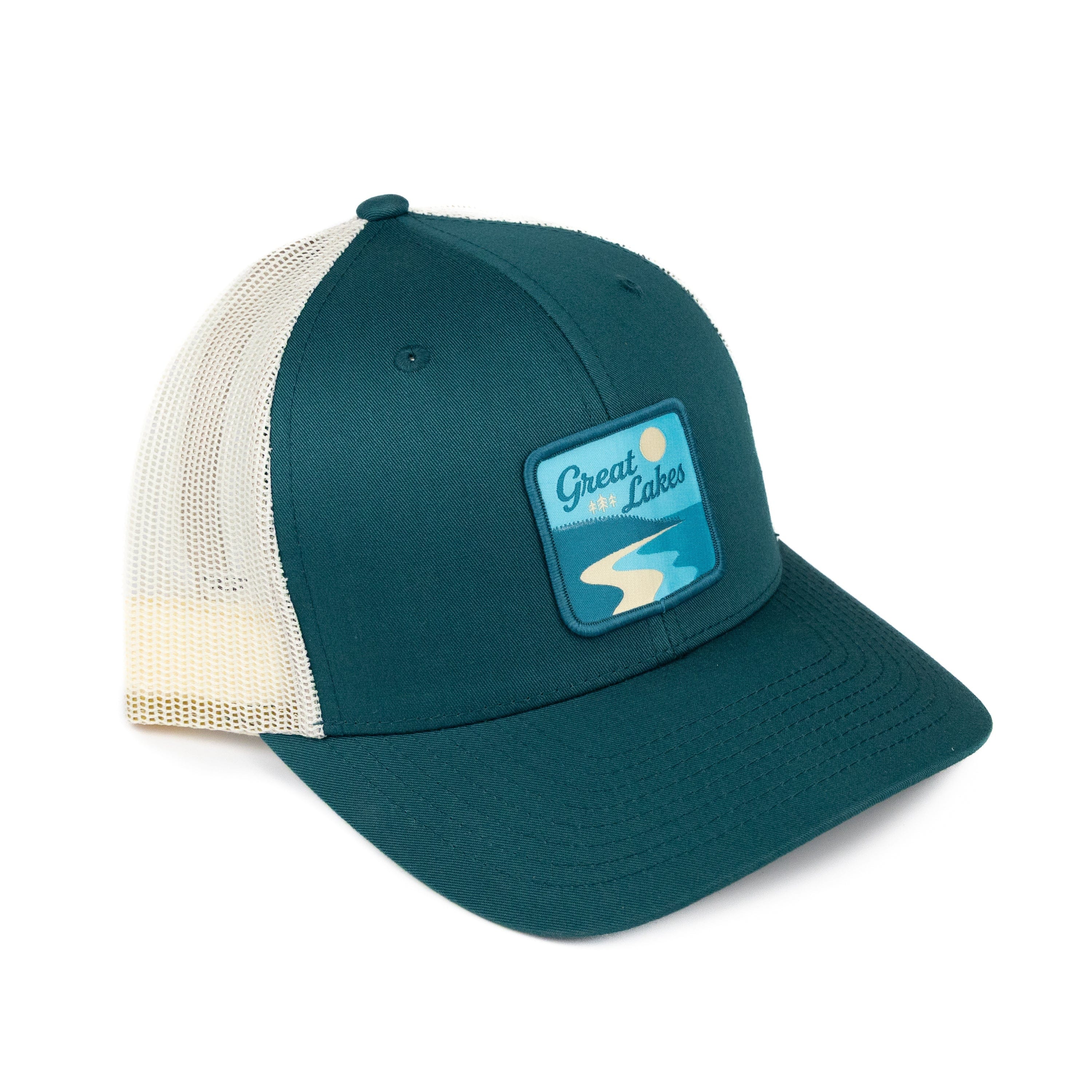 TriPine Trucker Hat Deep Teal/ Birch Great Lakes Trucker Hat
