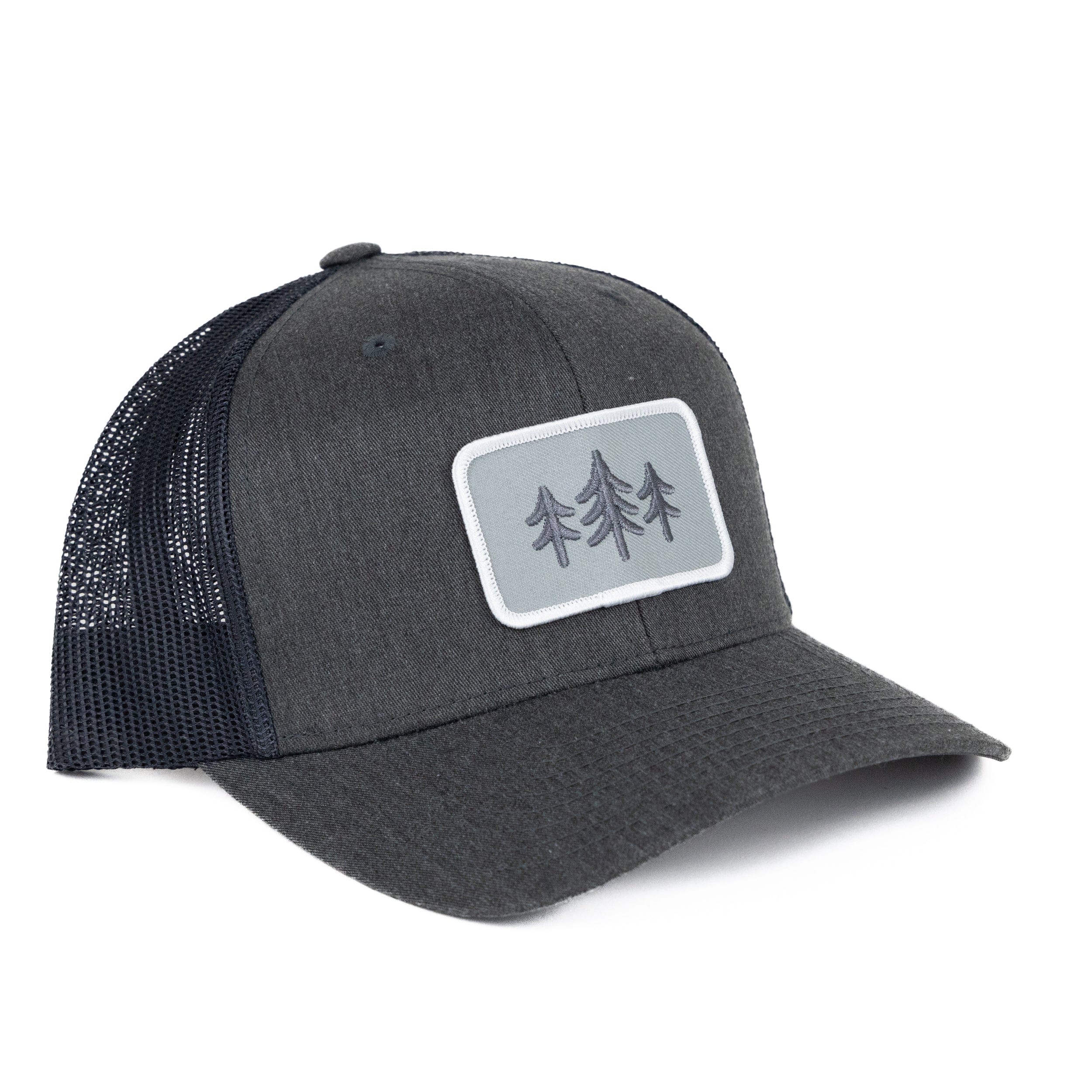 TriPine Trucker Hat Heather Charcoal/ Charcoal TriPine Patch Trucker Hat