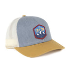 TriPine Trucker Hat Heather Gray/ Birch/ Wheat Grand Teton National Park Trucker Hat