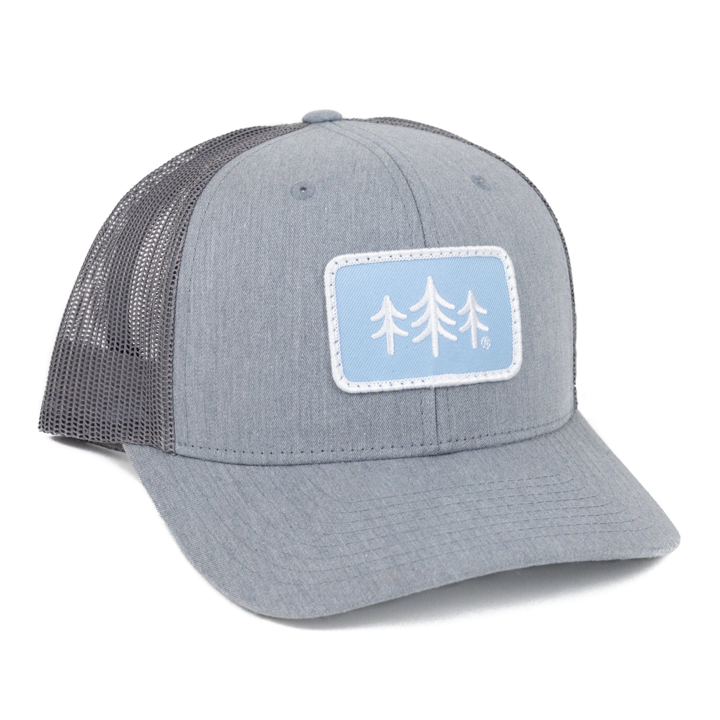 TriPine Trucker Hat Heather Gray/ Light Steel TriPine Patch Trucker Hat
