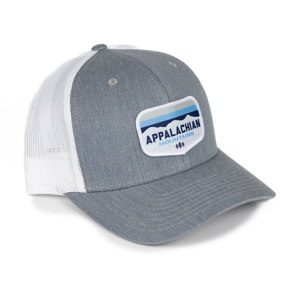TriPine Trucker Hat Heather Gray/ White Appalachian Mountains Trucker Hat