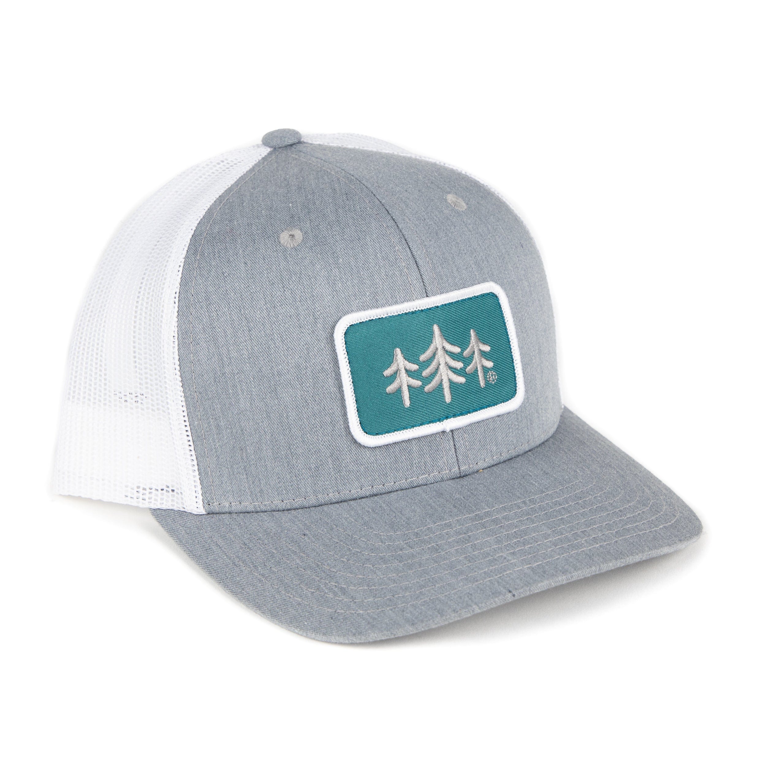 TriPine Trucker Hat Heather Gray/ White TriPine Patch Trucker Hat