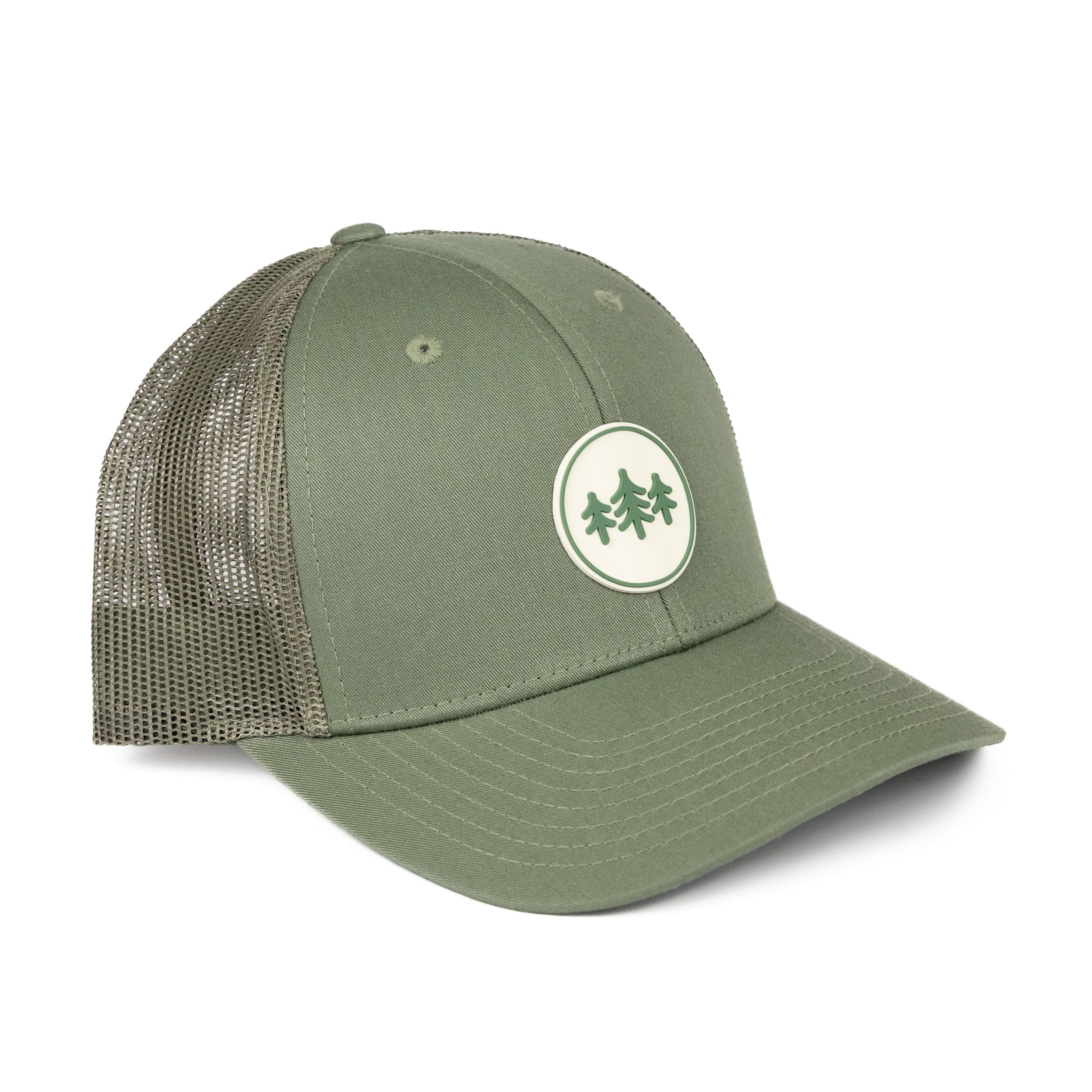 TriPine Trucker Hat Loden/ Loden Coin Patch LowPro Trucker Hat