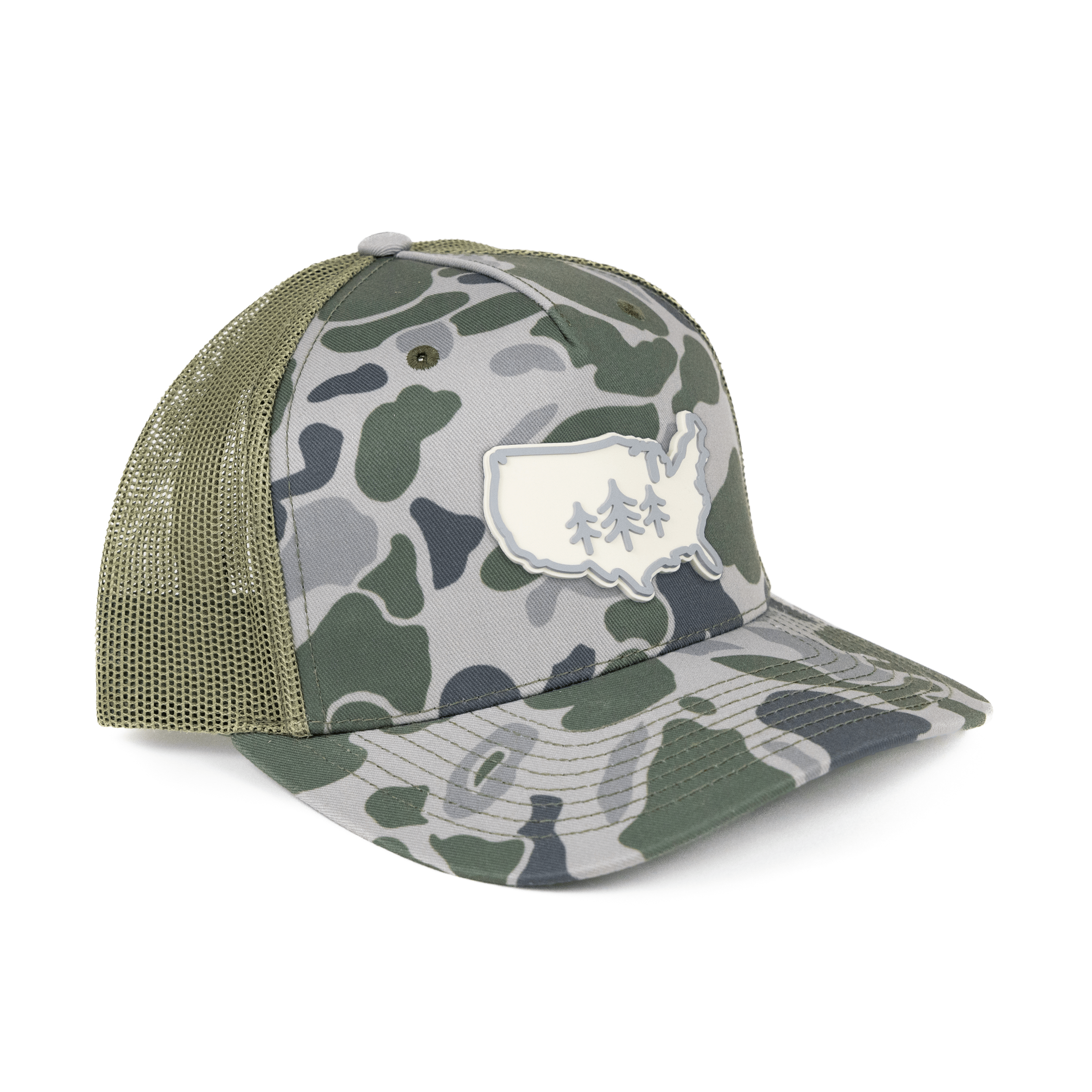 TriPine Trucker Hat Marsh Duck Camo USA TriPine Trucker Hat