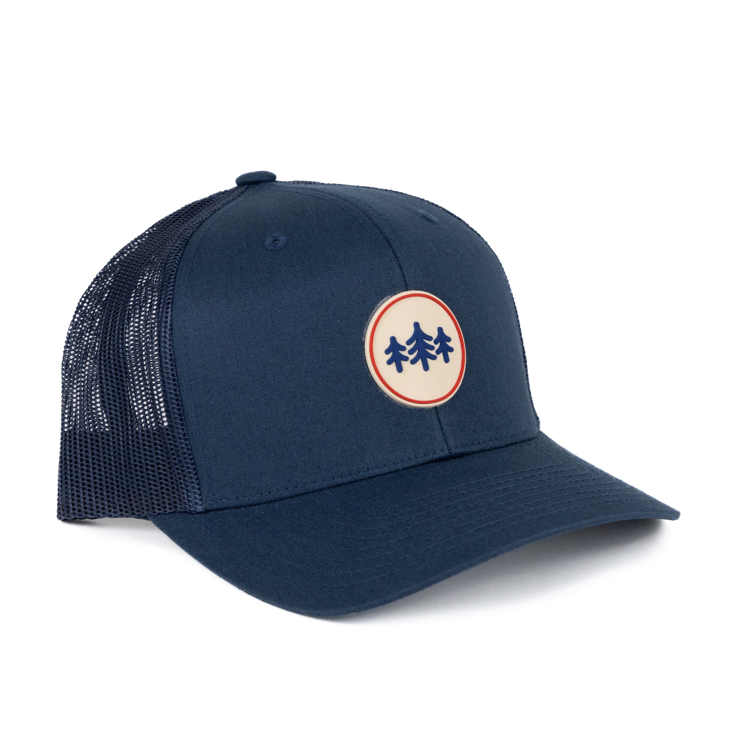 TriPine Trucker Hat Navy/ Navy Coin Patch Trucker Hat