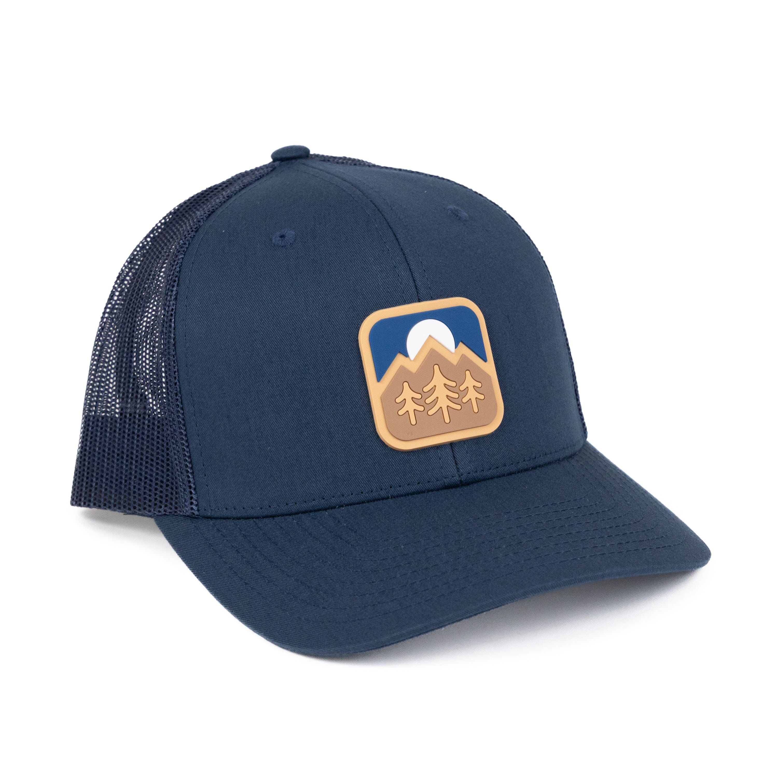 TriPine Trucker Hat Navy/ Navy Peaks & Pines Trucker Hat