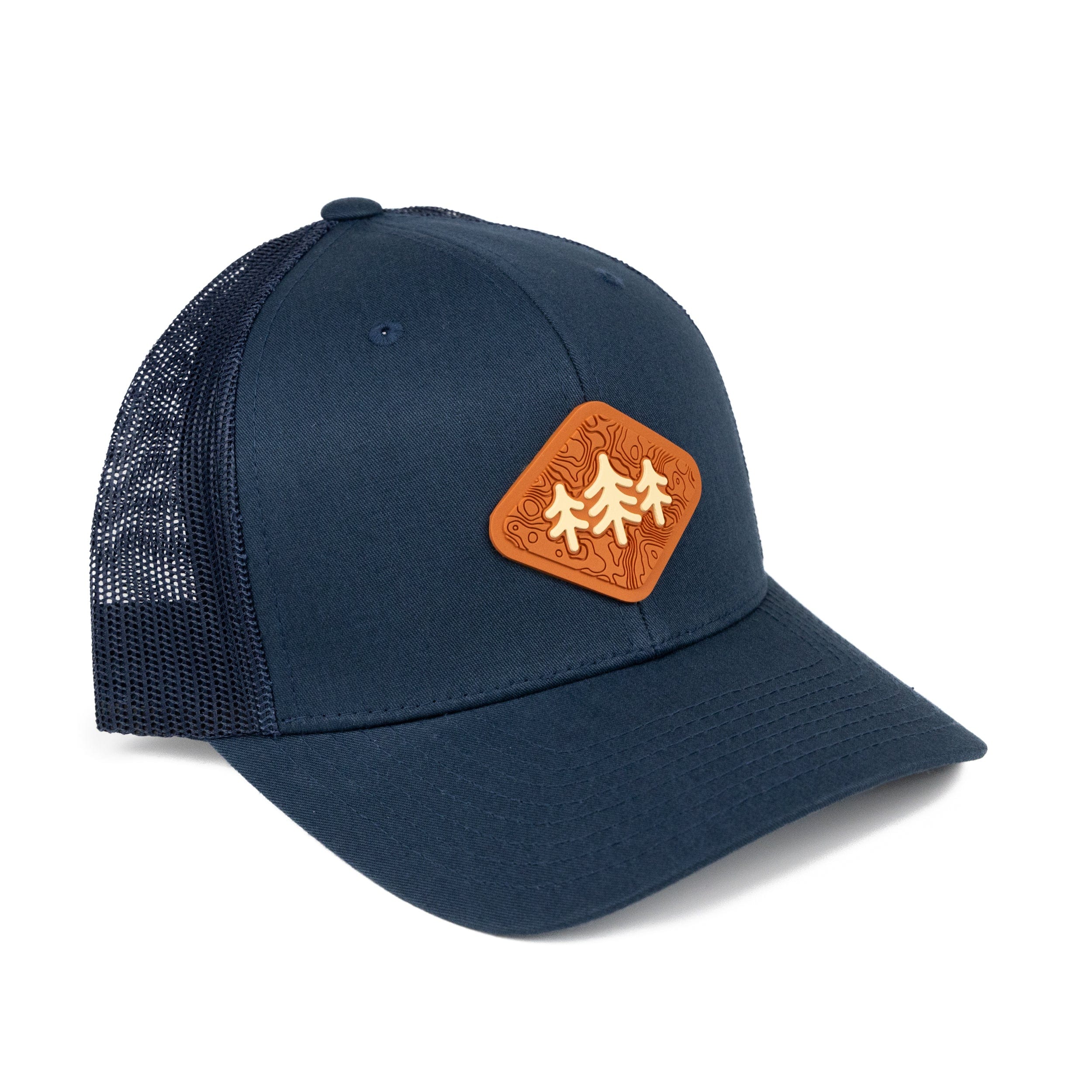 TriPine Trucker Hat Navy/ Navy Topo Diamond Pines Trucker Hat