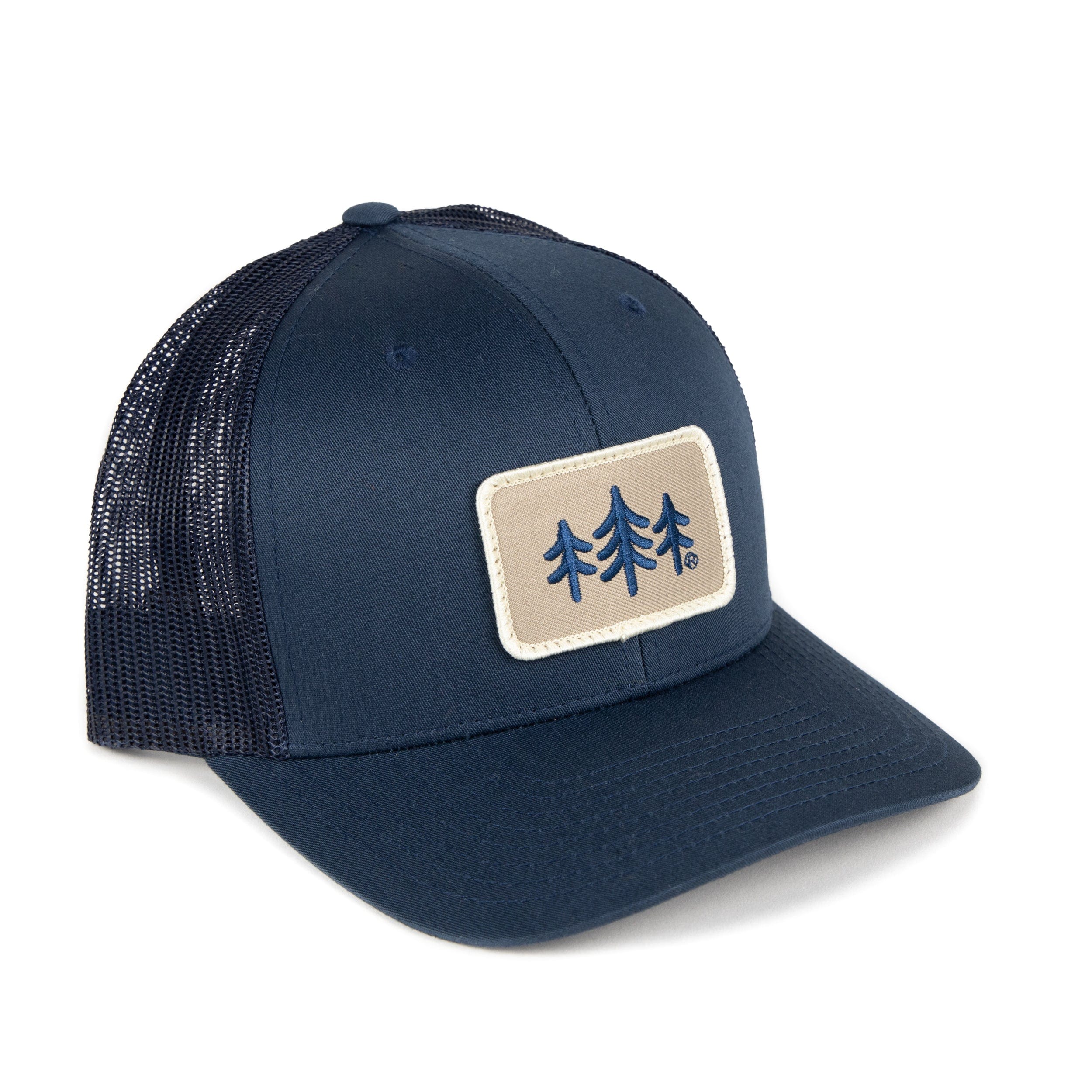 TriPine Trucker Hat Navy/ Navy TriPine Patch Trucker Hat